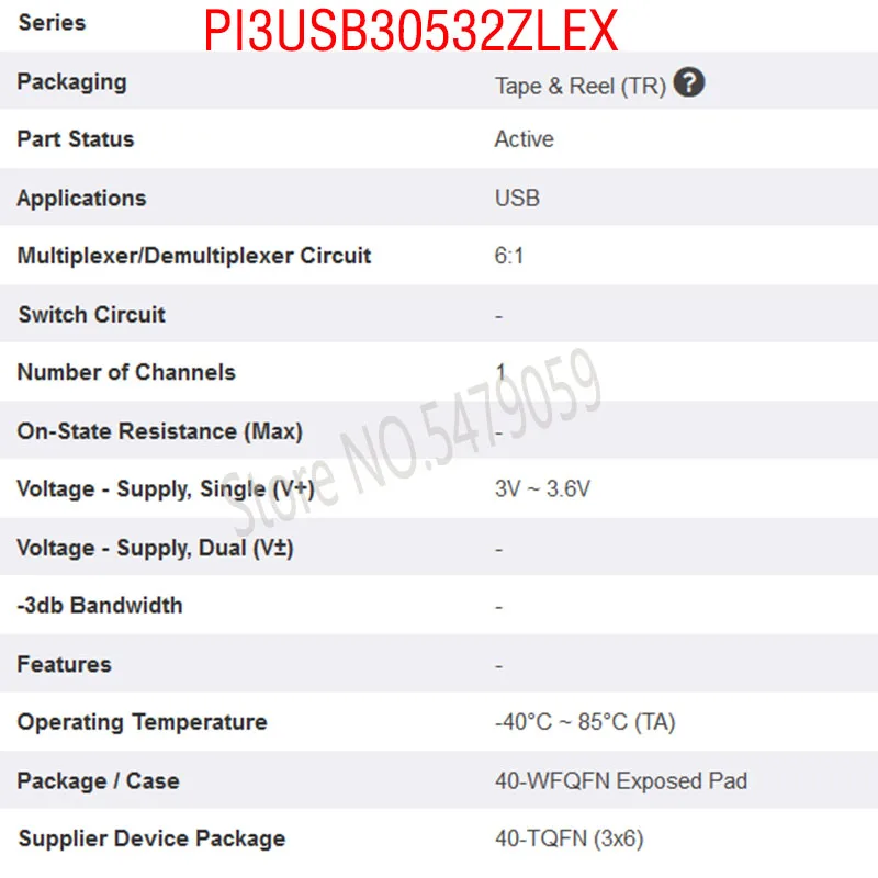 5-20 шт. PI3 USB 30532ZLEX P13 30532ZLE PI3USB30532ZLEX TQFN40 IC мультиплексирования/демультиплексирования