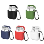 Силиконовый чехол для наушников Apple airpods 12, защитный чехол для наушников Airpods 21
