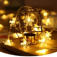 christmas string light battery snowflake lights warm white wedding party new year xmas tree decorations 2022 3m 6m home decor