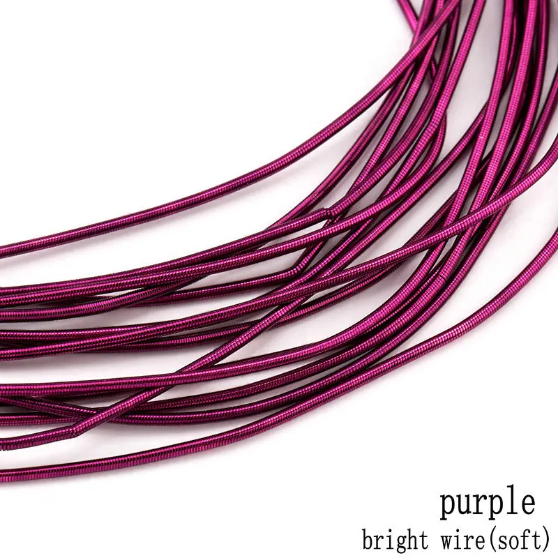 bright wire-purple 10 г/лот аксессуары для ювелирных изделий вышивка значок коврик, жесткая старая работа вышивка, французский слиток проволока, медная проволока, ручной работы аксессуары - Цвет: bright wire-purple