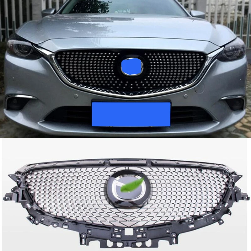 CEYUSOT для Mazda 6 передний бампер решетка Улучшенный Алмазный гриль новая Mazda6 ABS