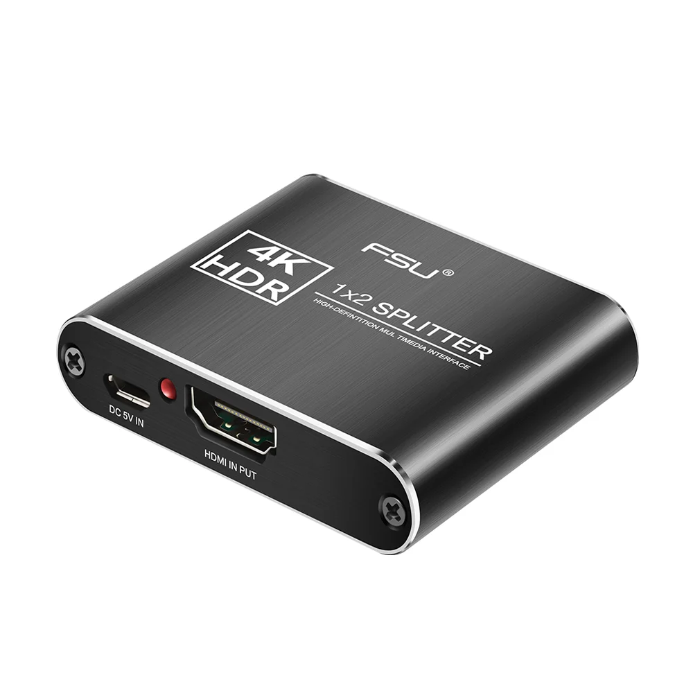 

Сплиттер HDMI Full HD 4K, видеоконвертер, HDMI переключатель, 1 в 2 выхода, усилитель, двойной дисплей для HDTV, DVD, PS3, Xbox