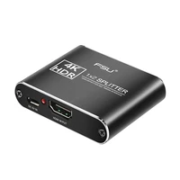 compatible with hdmi splitter full hd 4k video converter hdmi switch 1 in 2 out amplifier dual display for hdtv dvd ps3 xbox