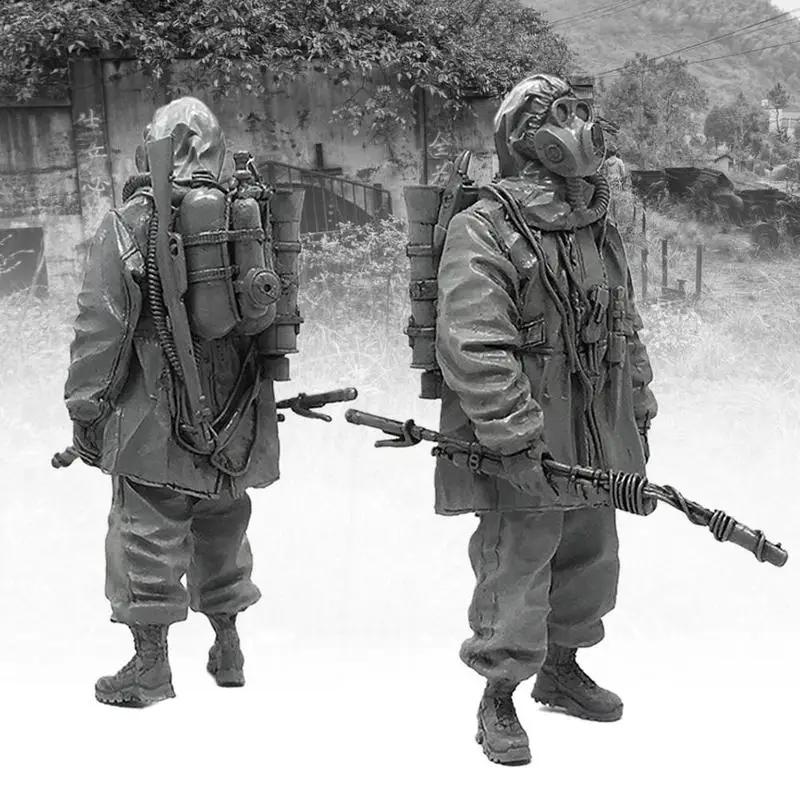 

YUFAN 1/35 US Army Doomsday Brigade Resin Soldier 5cm Toy Kit Model Static Self-assembled Resin A18-01 Epoxy L6X2