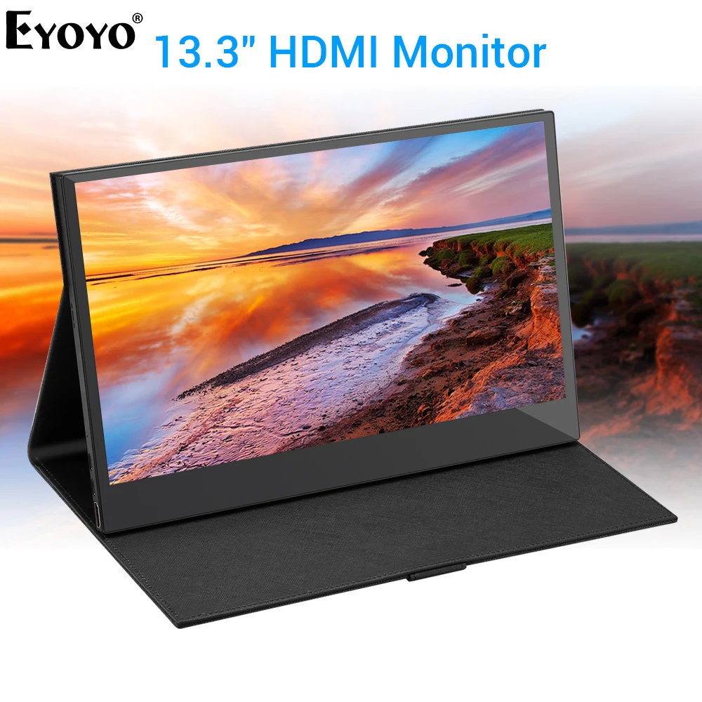 Портативный ПК монитор Eyoyo EM13L 13 3 дюйма 1920X1080 72% NTSC IPS ЖК экран HDMI Тип USB C Дисплей для