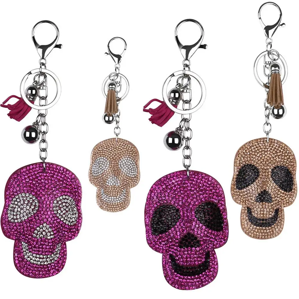 Цепочка с подвеской в виде черепа женская украшение для ключей особой формы