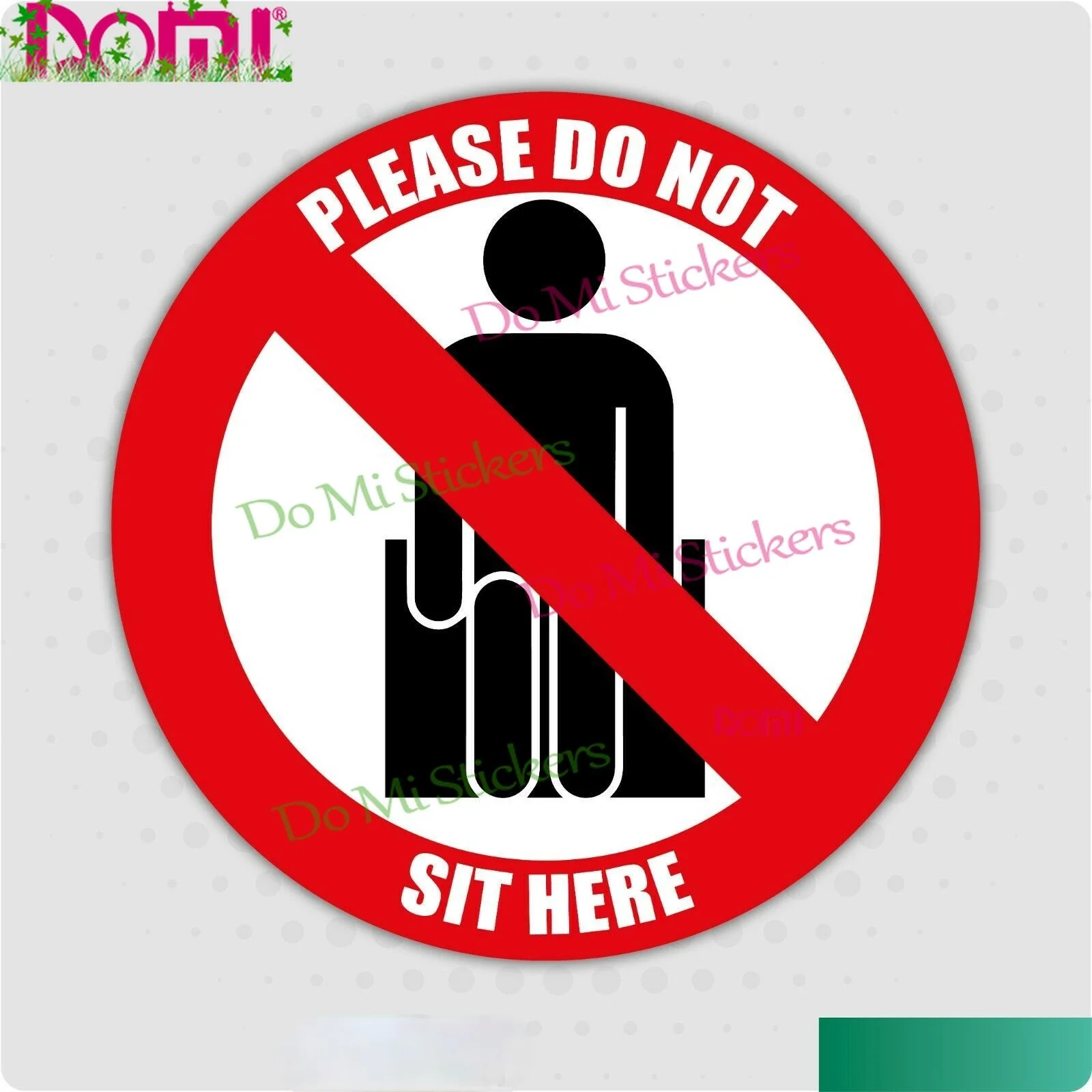 

Social Distancing Seat Stickers Please Do Not Sit Here 65mm Self Adhesive Car Sticker Laptop Helmet Trunk Wall Vinyl Decal