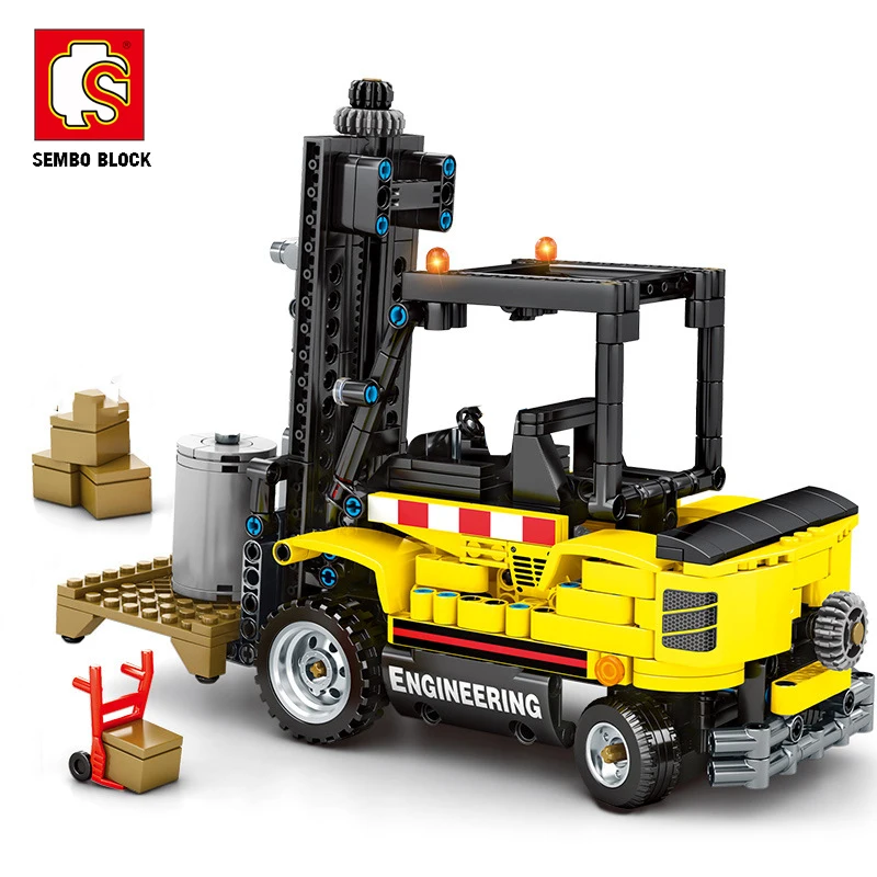SEMBO блок автомобиль классический транспортер инженерные строительные блоки для