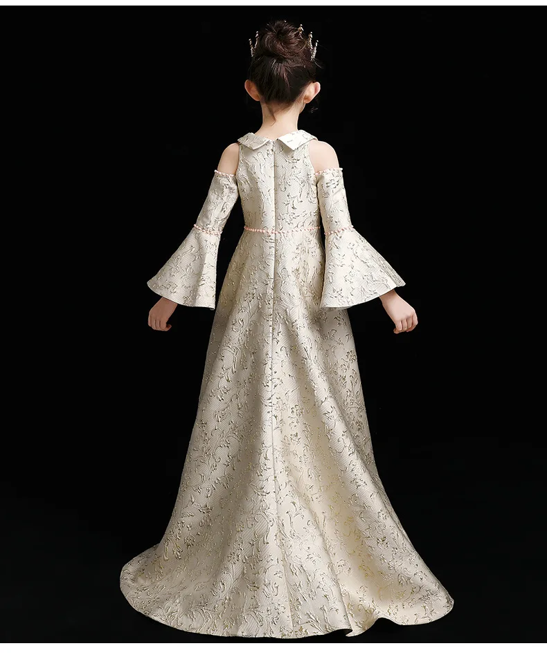 Роскошный чехол со шлейфом Платья принцессы для девочек 2021 Новые Девушки