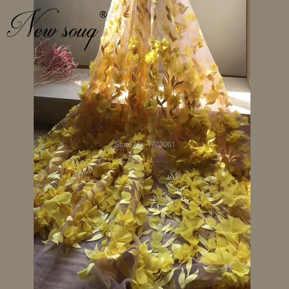 Женское вечернее платье с желтыми цветами черное вечерние Среднего Востока для