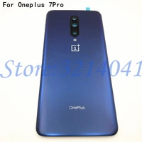 100 original glass 6 67 inch for oneplus 7 pro back housing back cover with camera len battery case logo replacement