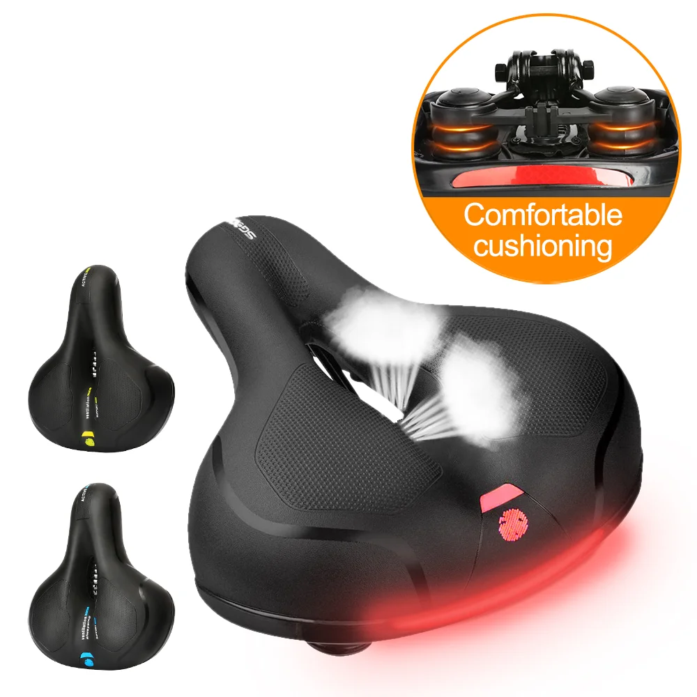 

MTB Bicycle Saddle Seat Bicycle Road Cycle Saddle Mountain Bike Gel Seat Big Butt Shock Absorber Wide Comfortable Accessories