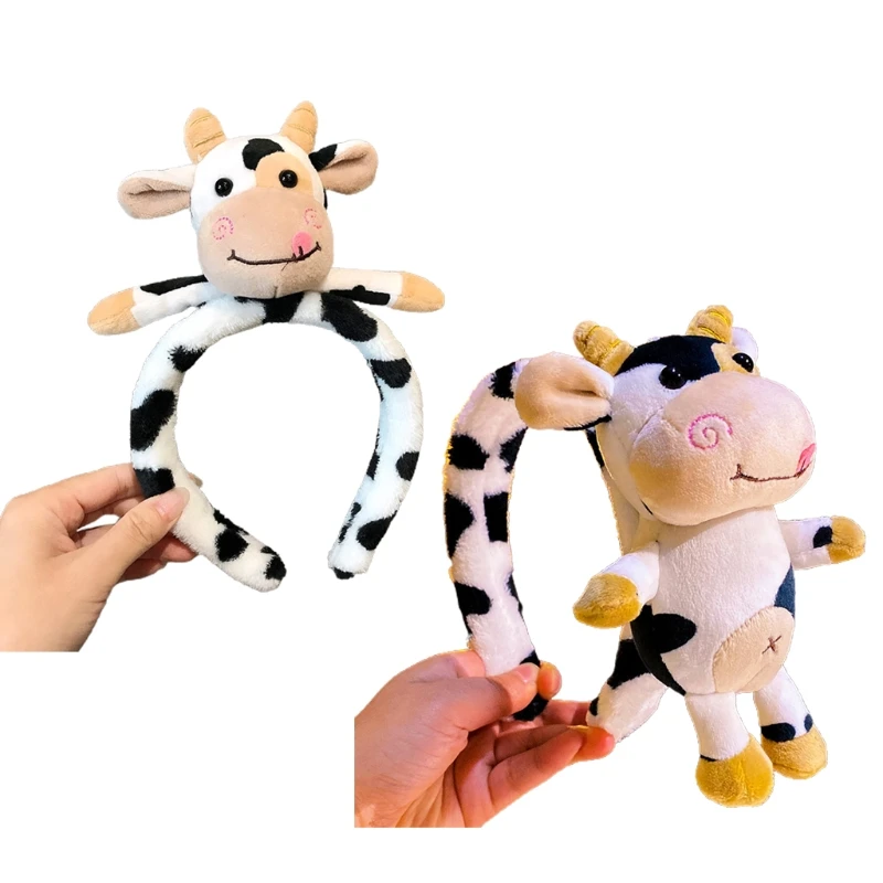 

Fluffy Simulated Animal Headband Party Performance Props Washing Face Hairband