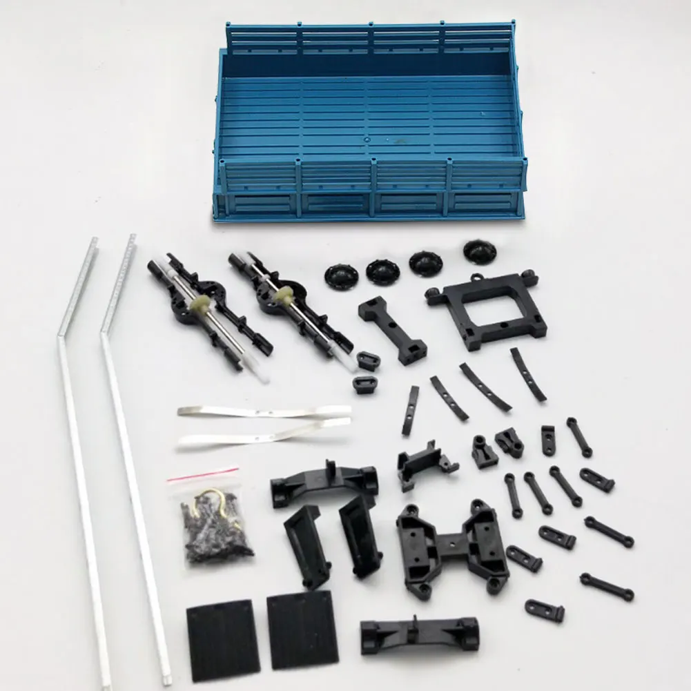 

Радиоуправляемый игрушечный трейлер комплект гладкая модель автомобиля военный грузовик металла для WPL B14 16-24