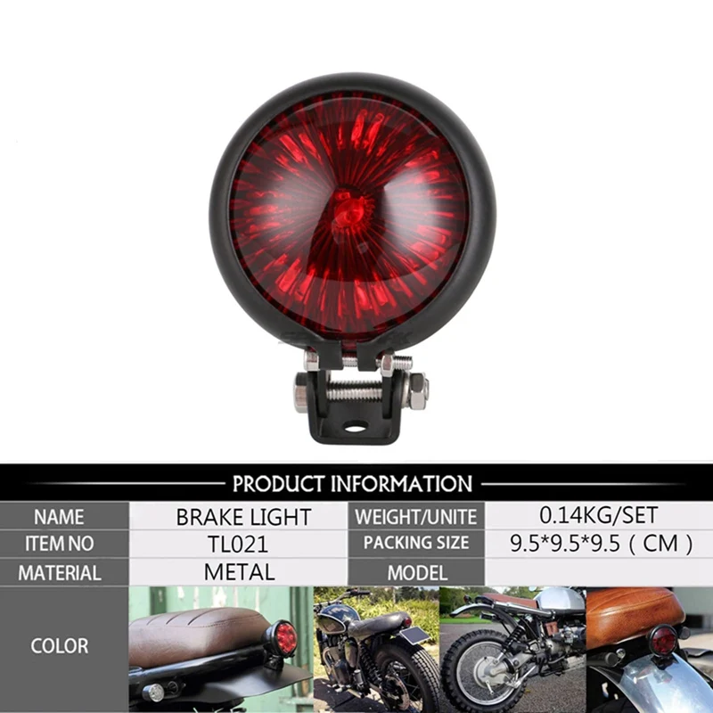

Retro Modified Motorcycle LED Tail Light Motorbike LED Rear Tail Light Brake Taillight Stop Light Lamp For Lights