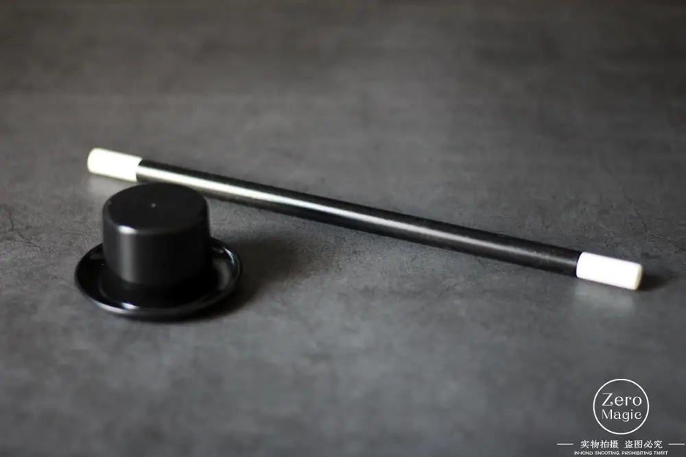 Тайна высокой шляпы производят чипы шляпа Magie крупным планом Иллюзия фокусы трюк