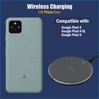 Беспроводная зарядка Qi, 10 Вт, для Google Pixel 544 XL, быстрая зарядка для телефона, беспроводное зарядное устройство Qi, подарок, чехол из ТПУ для Pixel 5, 4, 4XL