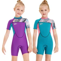 2mm neoprene children wetsuit swimwear girls short surfing swimsuit wet suit for girl bathing suit diving suits