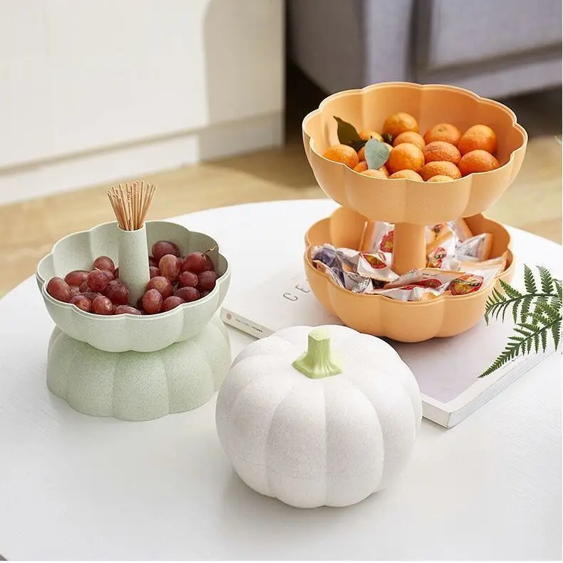 

New pumpkin fruit plate creative living room household candy box Snack Plate dry fruit plate storage containers containers