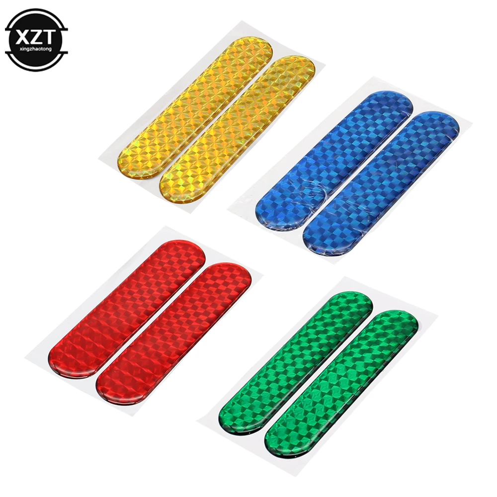 

PET Night Dark Safety Mark Reflective Strips Car Door Sticker Warning Tape Decoration Collision Avoidance наклейки на авто