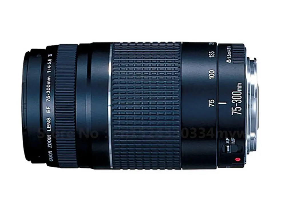Б/у объектив 95% 75-300 мм EF F/4-5.6 III телеобъектив для Canon EOS 1300D 650D 700D 60D 70D 80D 6D 7D 5D2 5D3 T3i T5i T6