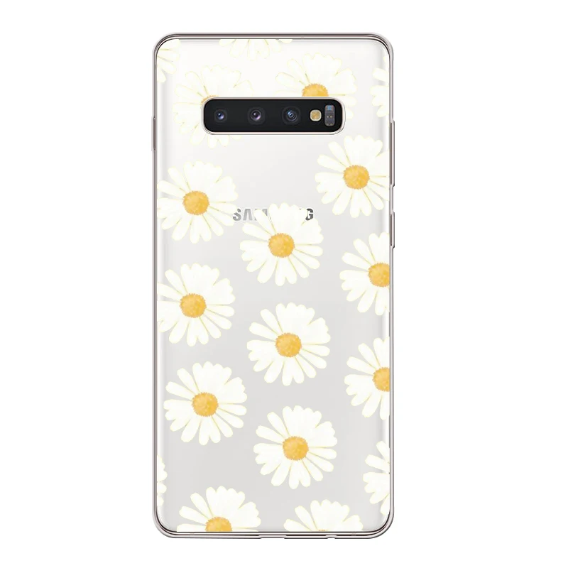 Ciciber симпатичный цветок Роза чехол для Samsung Galaxy S9 S8 S7 S6 S5 S10 S10e + Edge Plus телефонные
