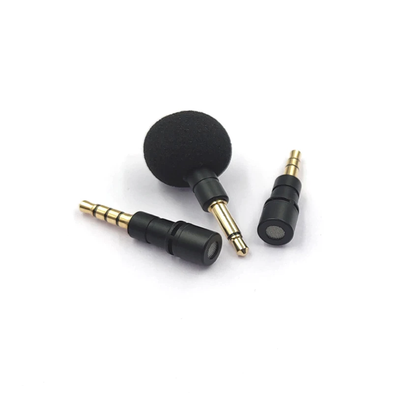 3 5 мм моно стерео 4-полюсный конденсаторный микрофон ноутбук компьютер Запись