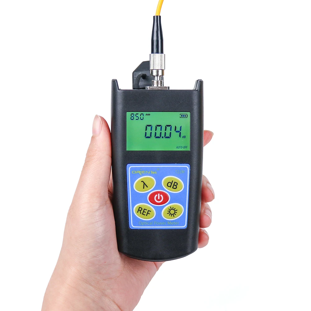 

Pocket Size Fiber Optic Power Meter T22M OPM Tester with SC Connector works for 240 Hours