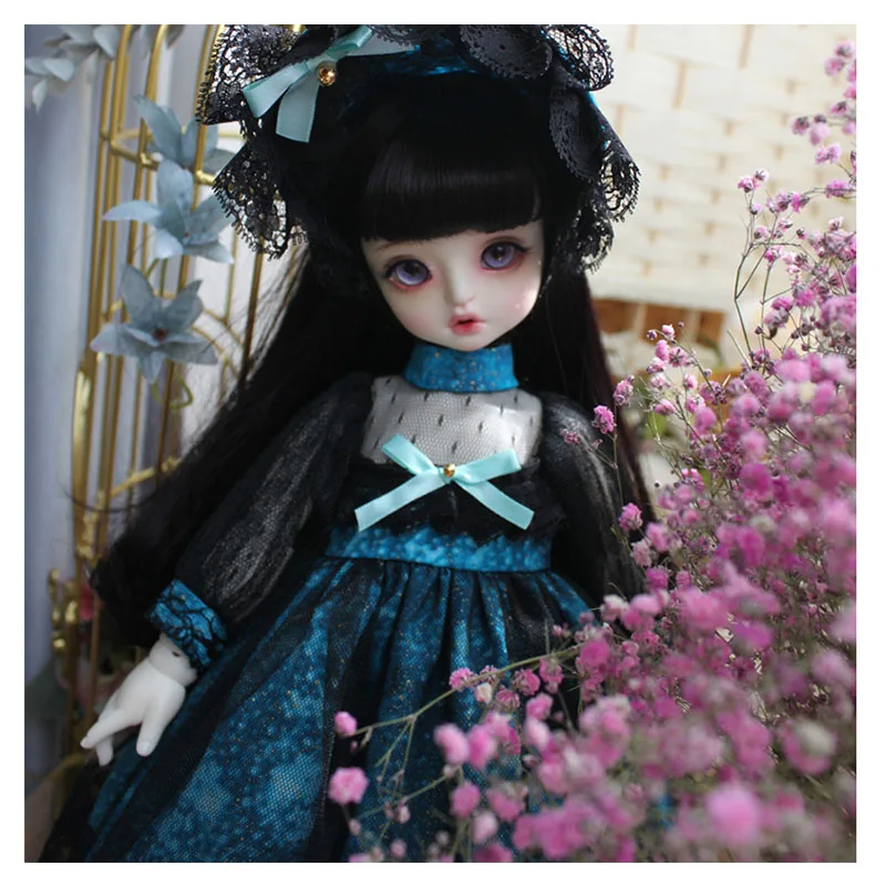 Кукольная одежда BJD кружевное платье с украшение для волос костюмом blyth кукольные