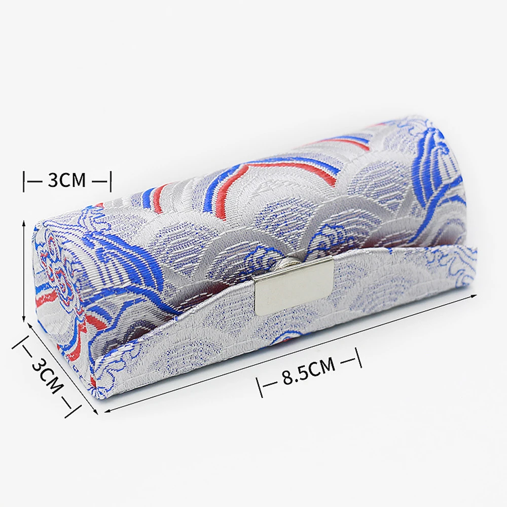 1 шт. Портативный кожаный чехол для помады с зеркалом традиционная Китайская