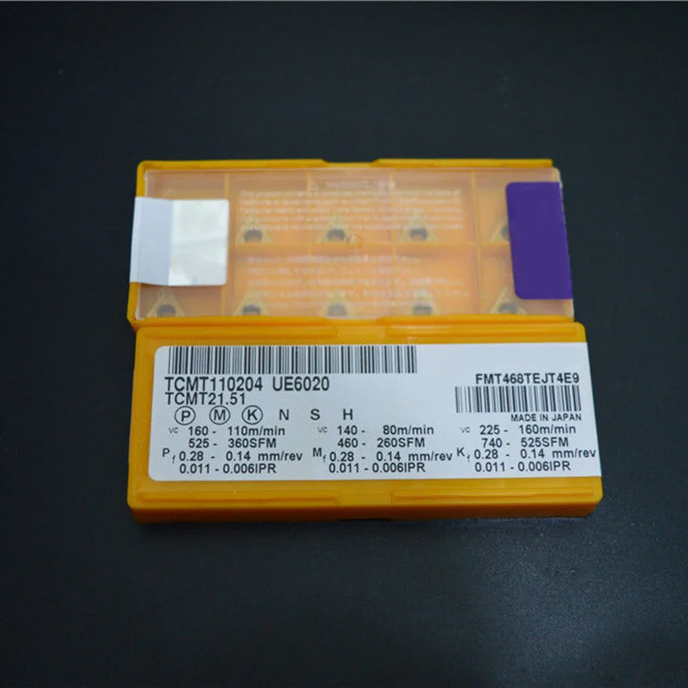 

10pcs TCMT110204 UE6020 Durable Carbide Inserts CNC Cutter For Stainless Steel
