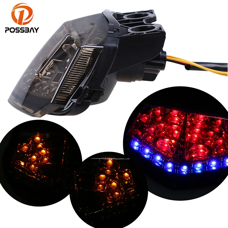 Задний светодиодный фонарь POSSBAY для мотоцикла сигнал поворота светильник Kawasaki