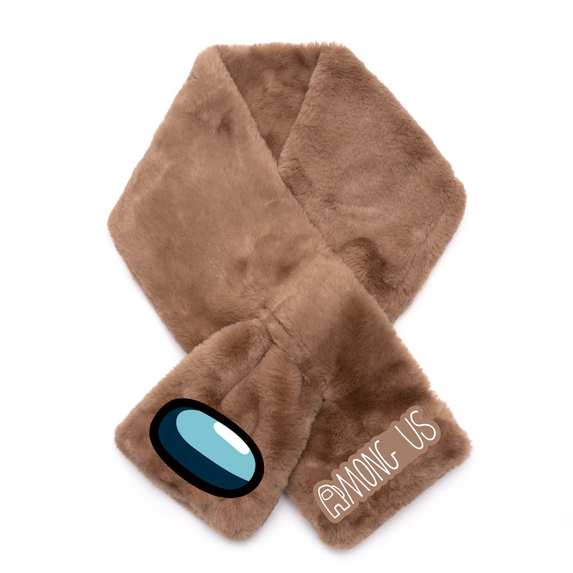 

Among Us Game Rabbit Fur Plush Scarf Toys Anime Figure Chirldren Fashion Scarf Aciton Figure Model Christmas Gifts