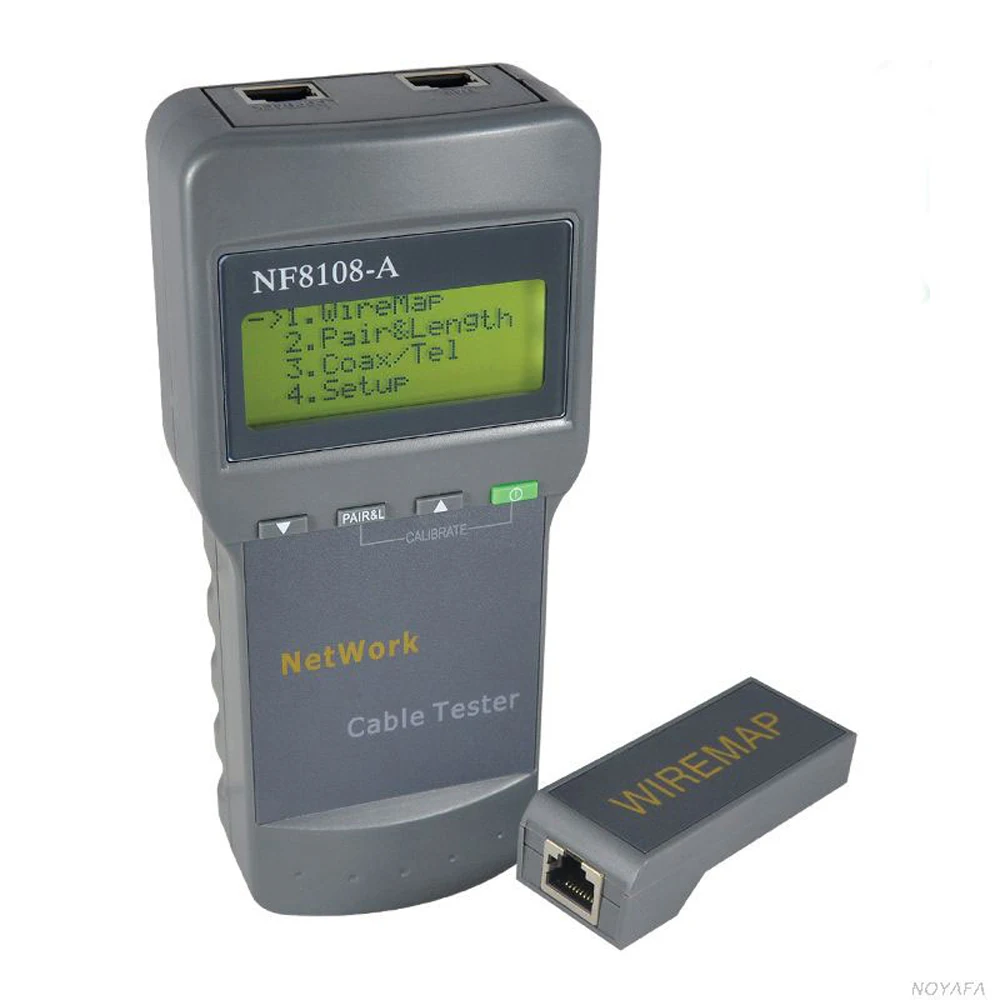 NF 8108 Портативный ЖК дисплей сетевой тестер метр и LAN телефонный кабель & с Дисплей