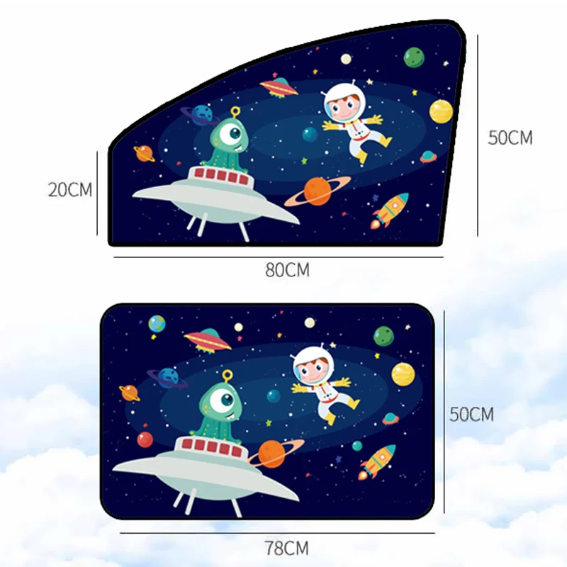 Магнитный автомобильный солнцезащитный козырек с боковым окном милый
