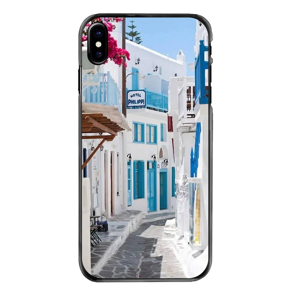 For Sony Xperia X XA XZ M2 M4 M5 C3 C4 C5 T3 E4 E5 Z Z1 Z2 Z3 Z5 Compact Oia Santorini Sea Greece Scenery vacation spot Covers |