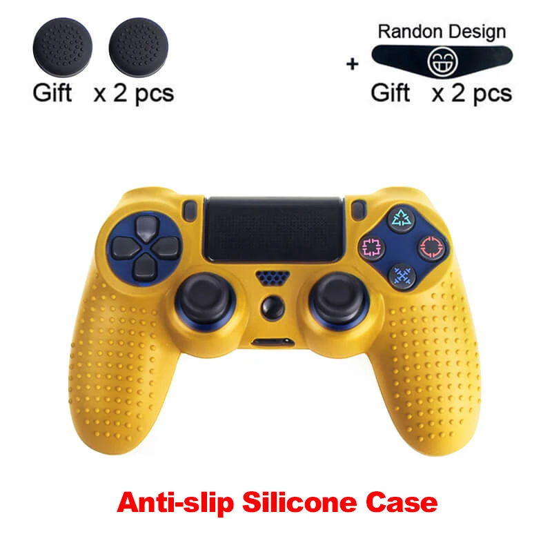Non-slip-4 Защитный чехол-лягушка для SONY Playstation 4 PS4 с контроллером, мягкий силиконовый гелевый резиновый чехол для PS4 Pro Slim Gamepad - Цвет: Non-slip-4