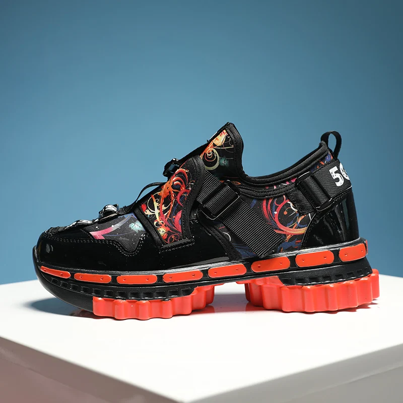 Кроссовки мужские для бега на толстой подошве увеличивающие рост 6 см 5G |