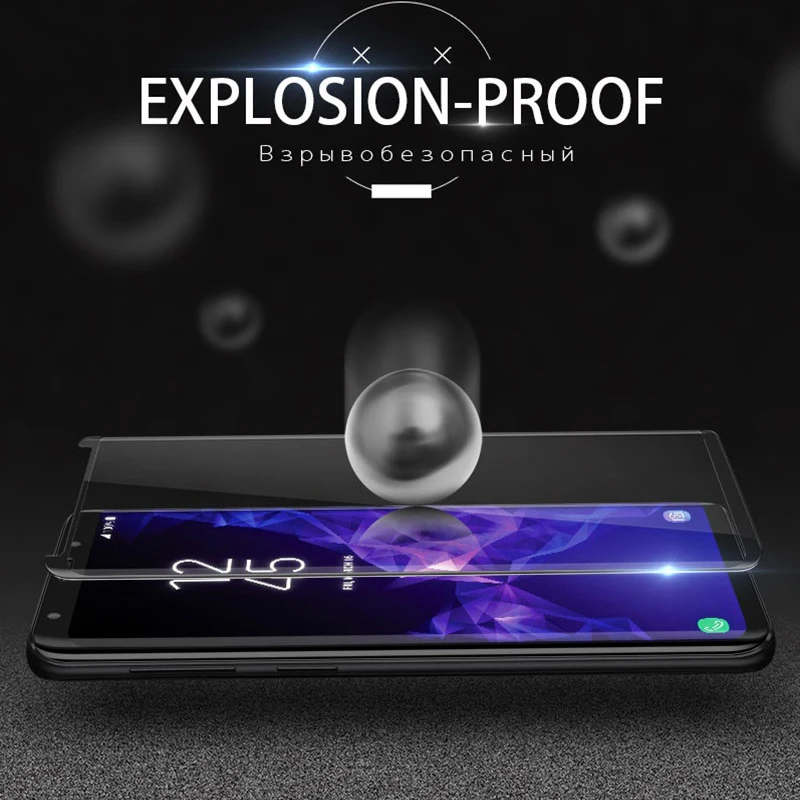 Закаленное стекло с полным клеем 9H для Samsung Galaxy Note 9 8 S9 S8 Plus S8Plus S9Plus 5D изогнутый