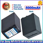 5000 мАч NP FV100 NP-FV100 FV100 Аккумулятор для Sony NP-FV30 NP-FV50 SX83E SX63E NP-FV70 AX100E HDR Аккумуляторы для камеры