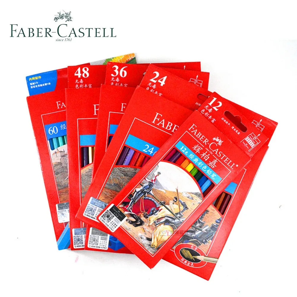 Faber Castell 12/24/48/48/60 Цвет s Классический масляный цветной карандаш набор