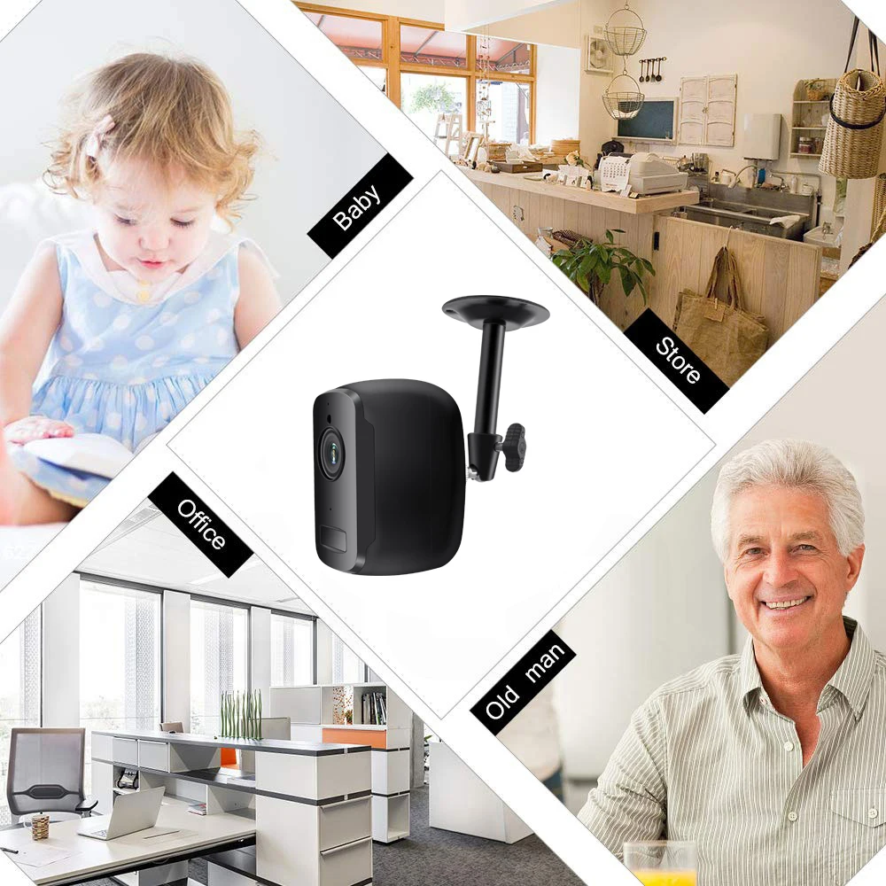 Батарея Wifi камера 1080P наружная перезаряжаемая домашняя охранная ip-камера видеонаблюдения беспроводная двухсторонняя аудио PIR сигнализация