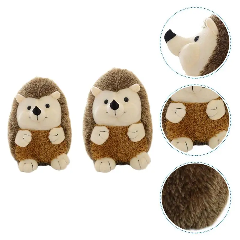 2 шт. практичная креативная портативная плюшевая Ёжик Кукла Плюшевая животное