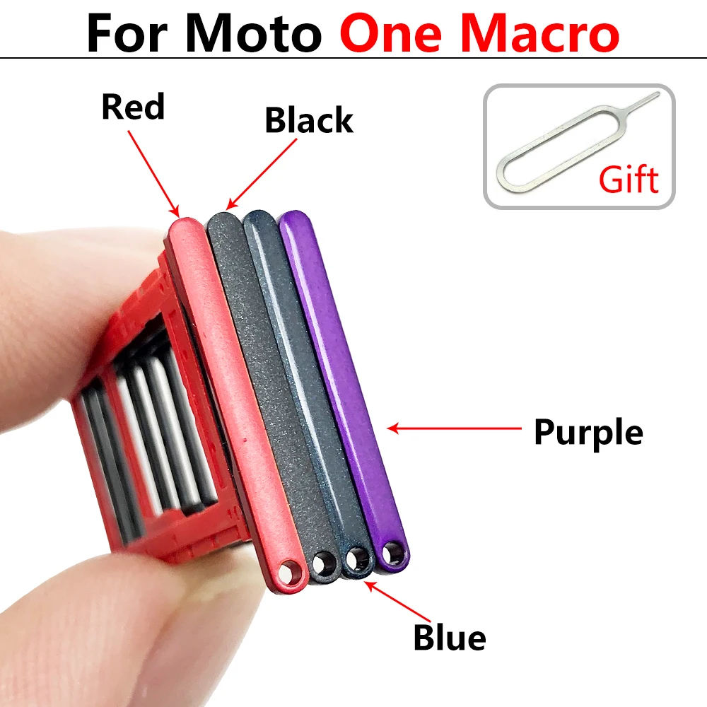 Новый лоток для SiM-карты Motorola Moto One Macro Action Zoom Hyper Fusion Plus слот SIM-карты SD-карты