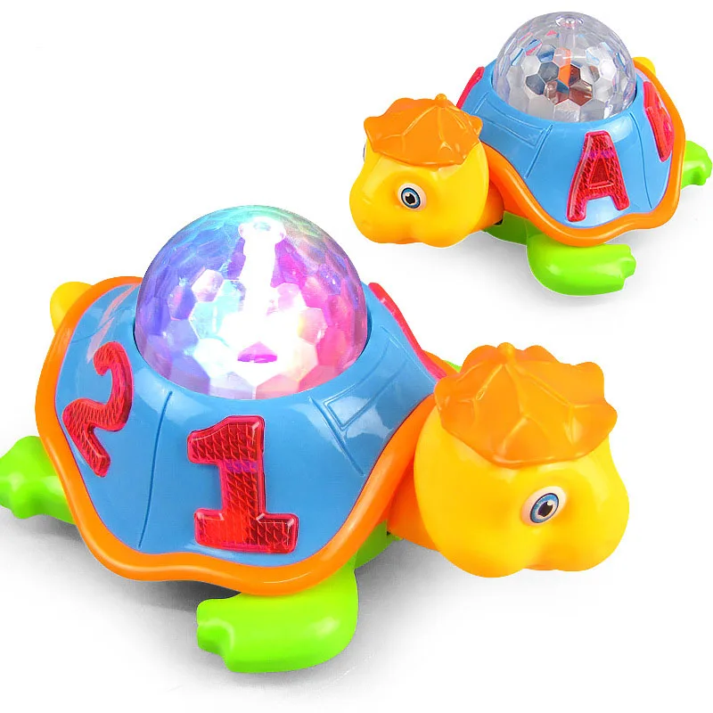 Лидер продаж электрическая игрушка Черепаха для ползания звуковые