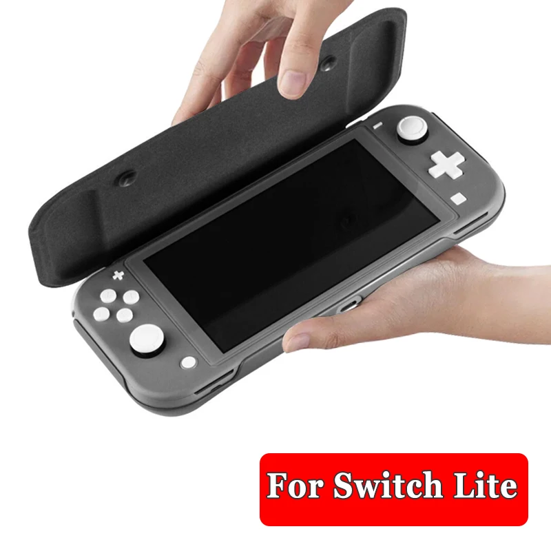 Новинка Чехол книжка из искусственной кожи для Nintendo Switch Lite с закаленным стеклом