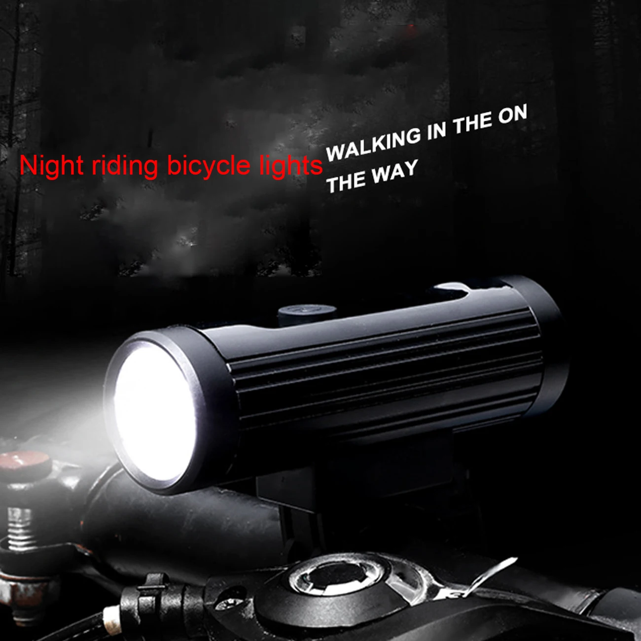 

USB Rechargeable Bicycle Headlight Waterproof Acrylic Lens headlight Bike Lights Warning Light Night Riding Equipment