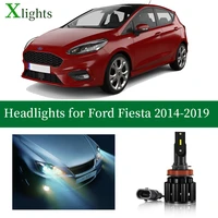 xlights bulb for ford fiesta 2014 2015 2016 2017 2018 2019 led headlight low high beam canbus headlamp lamp light accessories