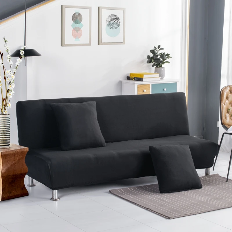 Эластичный складной чехол для дивана без подлокотников универсальный плотный