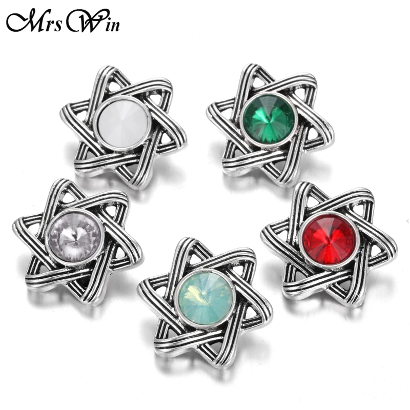 6 шт./лот новые ювелирные изделия со стразами китайский узел 18 мм защелкивающиеся